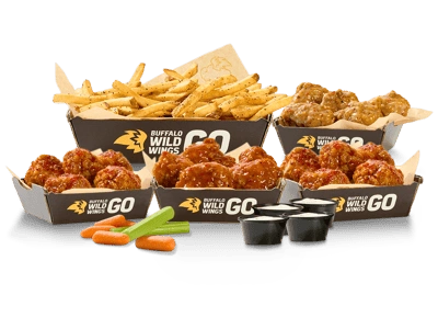 20 BONELESS WINGS + FRIES