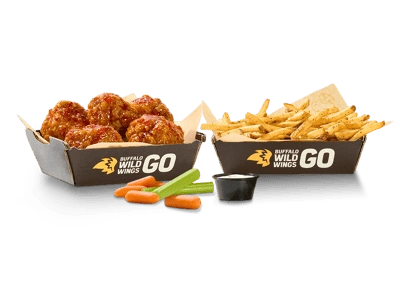 6 BONELESS WINGS + FRIES