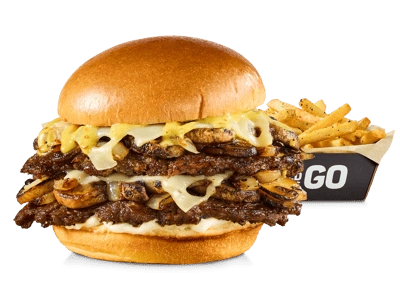 MUSHROOM SWISS BURGER